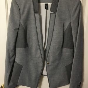 White House Black Market Blazer Grey
